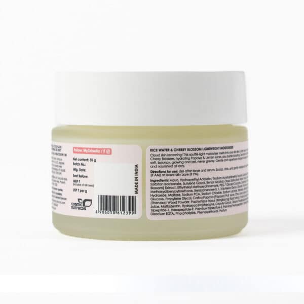Rice Water & Cherry Blossom Lightweight Moisturiser Details
