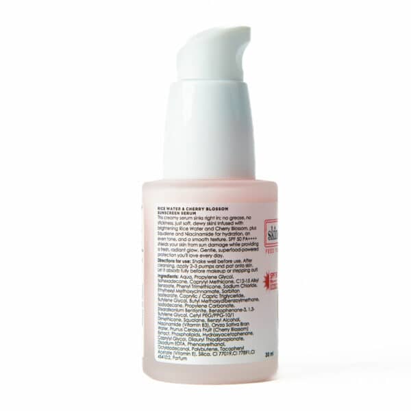 Rice Water & Cherry Blossom Sunscreen Serum details