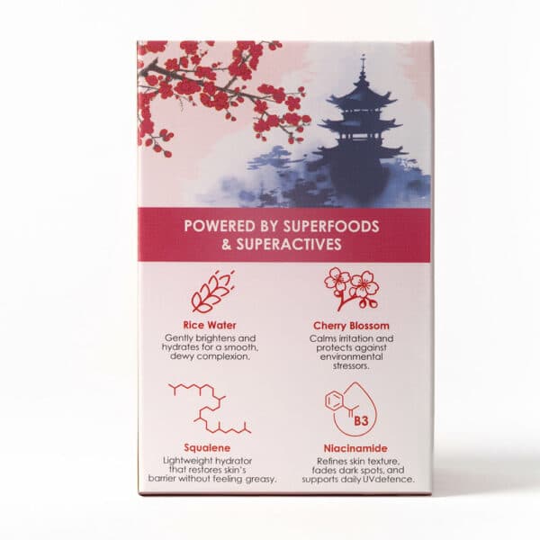 Rice Water & Cherry Blossom Sunscreen Serum box front