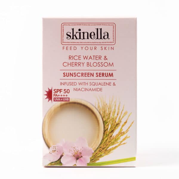 Rice Water & Cherry Blossom Sunscreen Serum box front